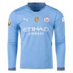 Camiseta de casa RODRIGO Manchester City 2024/25 de manga larga para hombres Camiseta de casa RODRIGO Manchester City 2024/25 de manga larga para hombres