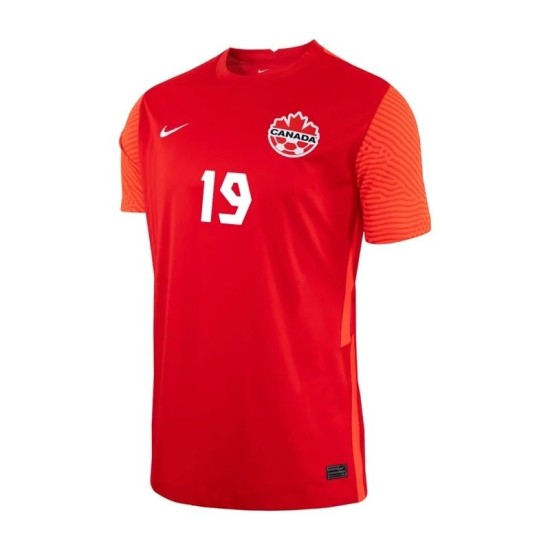 Alphonso Davies #19 Canadá Camiseta de Local Mundial 2022 Alphonso Davies #19 Canadá Camiseta de Local Mundial 2022