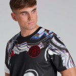 Hombre Manchester United 2025/26 Tercera Camiseta Pre Match - Negra