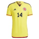 Luis Diaz #14 Colombia Camiseta de Local Mundial 2022