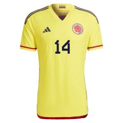 Luis Diaz #14 Colombia Camiseta de Local Mundial 2022 Luis Diaz #14 Colombia Camiseta de Local Mundial 2022