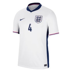 Declan Rice #4 Inglaterra Camiseta de Local EURO 2024 Declan Rice #4 Inglaterra Camiseta de Local EURO 2024