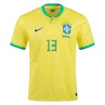 Dani Alves #13 Brasil Camiseta de Local Mundial 2022