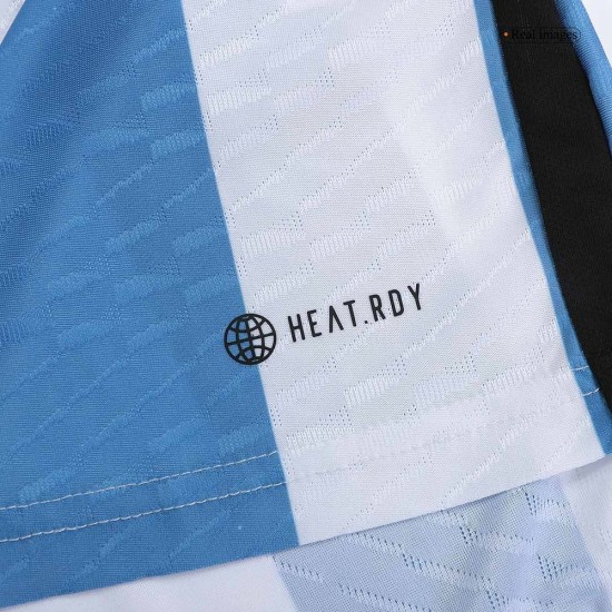 Argentina Camiseta Champions Versión Jugador de Local Mundial 2022 - 3 Estrellas Argentina Camiseta Champions Versión Jugador de Local Mundial 2022 - 3 Estrellas