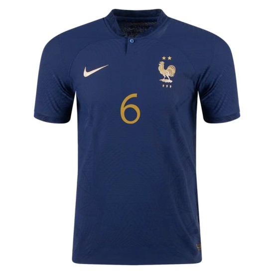 Paul Pogba #6 Francia Camiseta de Local Mundial 2022 Paul Pogba #6 Francia Camiseta de Local Mundial 2022