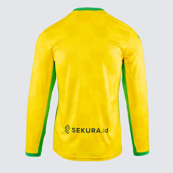 Camiseta de Manga Larga Local de Norwich City 2024/25 para Hombres Camiseta de Manga Larga Local de Norwich City 2024/25 para Hombres