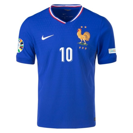 Kylian Mbappé #10 Francia Camiseta Versión Jugador de Local EURO 2024