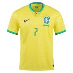 Lucas Paquetá #7 Brasil Camiseta de Local Mundial 2022 Lucas Paquetá #7 Brasil Camiseta de Local Mundial 2022