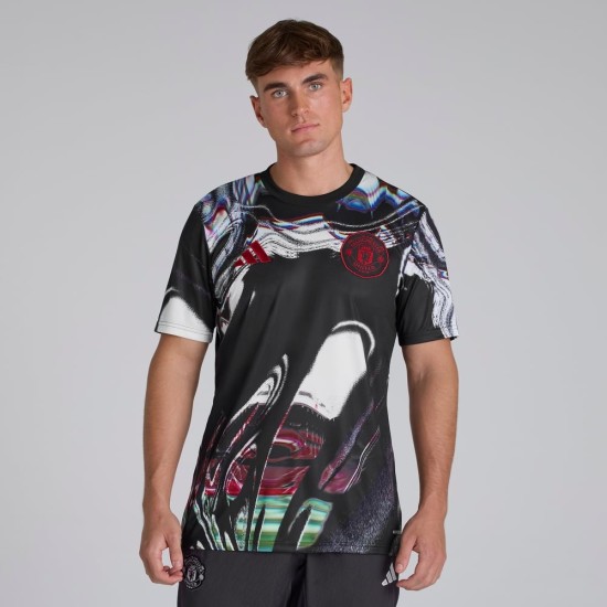 Hombre Manchester United 2025/26 Tercera Camiseta Pre Match - Negra