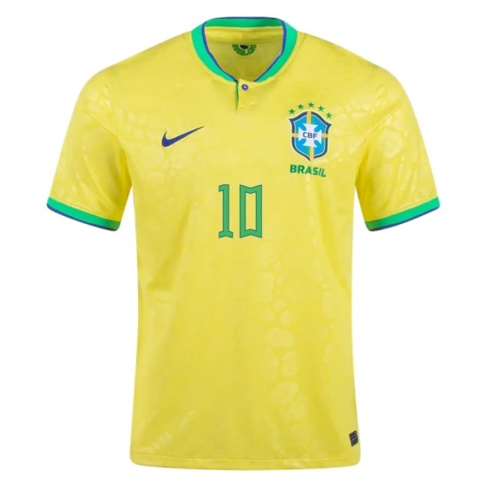 Neymar #10 Brasil Camiseta de Local Mundial 2022 Neymar #10 Brasil Camiseta de Local Mundial 2022