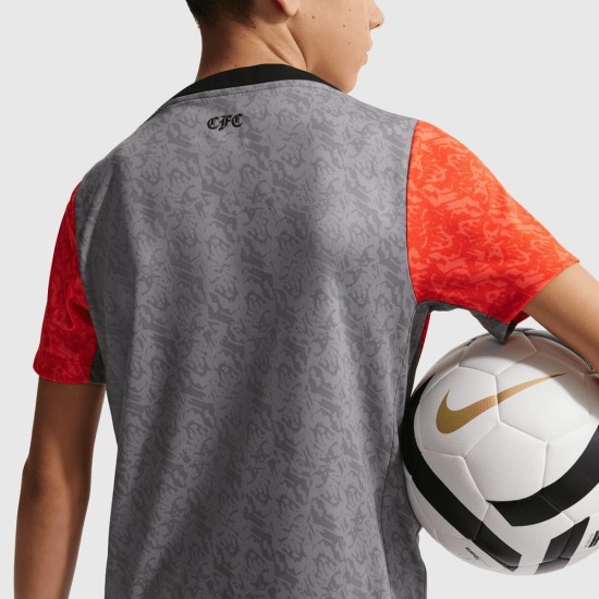 Niño Chelsea 2025/26 Tercera Camiseta Pre-Partido Gris
