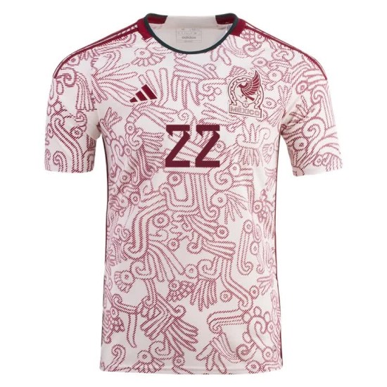 Hirving Lozano #22 México Camiseta de Visita Mundial 2022 Hirving Lozano #22 México Camiseta de Visita Mundial 2022