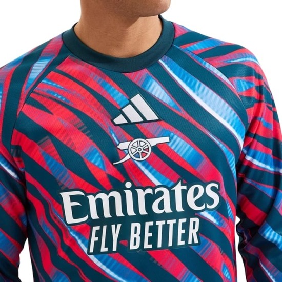 Camiseta Arsenal 2026/27 Pre-Match de Manga Larga para Niño