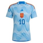 Pedri #10 España Camiseta de Visita Mundial 2022