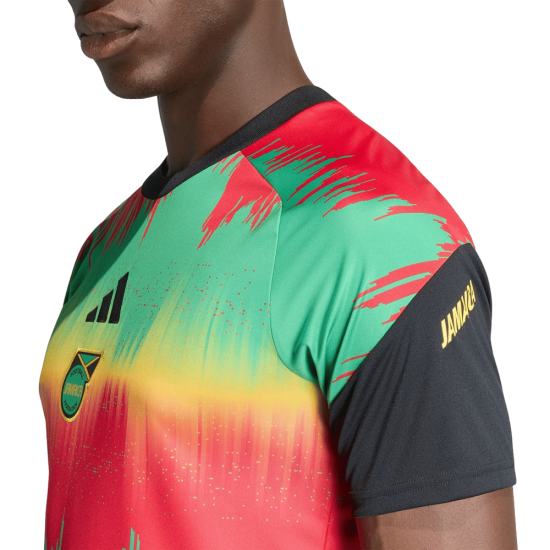 Camiseta de calentamiento local Mundial 2026 de Jamaica para hombre Camiseta de calentamiento local Mundial 2026 de Jamaica para hombre
