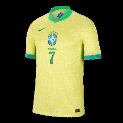 VINI JR. #7 Brasil Camiseta de Local Copa América 2024 VINI JR. #7 Brasil Camiseta de Local Copa América 2024