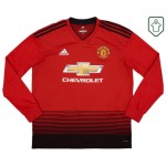 Camiseta retro local manga larga hombre Manchester United 2018/19 Lukaku #9 Camiseta retro local manga larga hombre Manchester United 2018/19 Lukaku #9