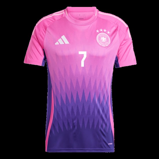 Kai Havertz #7 Alemania Camiseta de Visita EURO 2024 Kai Havertz #7 Alemania Camiseta de Visita EURO 2024