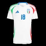 Nicolo Barella #18 Italia Camiseta de Visita EURO 2024 Nicolo Barella #18 Italia Camiseta de Visita EURO 2024