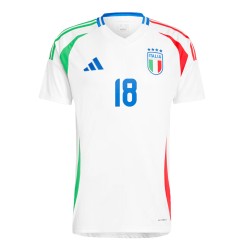 Nicolo Barella #18 Italia Camiseta de Visita EURO 2024 Nicolo Barella #18 Italia Camiseta de Visita EURO 2024