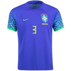 Camiseta de visitante T.SILVA Brasil 2022/23 para niños Camiseta de visitante T.SILVA Brasil 2022/23 para niños