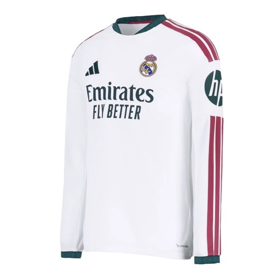 Camiseta Local de Manga Larga Real Madrid 2026/27 para Mujer Camiseta Local de Manga Larga Real Madrid 2026/27 para Mujer