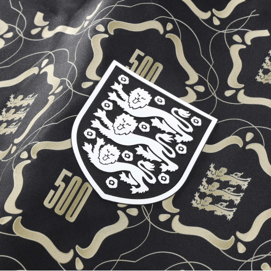 Camiseta Pre-Partido 500 Aniversario England Lionesses Niño – Negro
