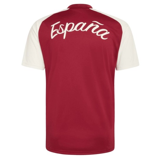 Camiseta de Entrenamiento Prepartido de la Copa Mundial 2026 de España Segunda Equipación para Hombre Camiseta de Entrenamiento Prepartido de la Copa Mundial 2026 de España Segunda Equipación para Hombre