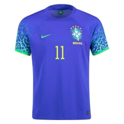 Philippe Coutinho #11 Brasil Camiseta de Visita Mundial 2022 Philippe Coutinho #11 Brasil Camiseta de Visita Mundial 2022