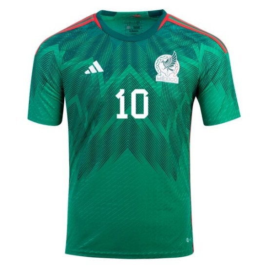 Orbelin Pineda #10 México Camiseta de Local Mundial 2022 Orbelin Pineda #10 México Camiseta de Local Mundial 2022