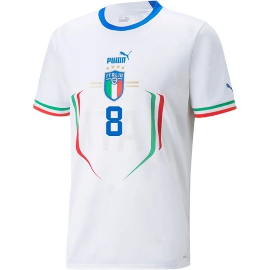 Jorginho #8 Italia Camiseta de Visita Mundial 2022