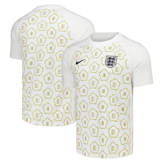 Camiseta Pre-Partido 500 Aniversario England Lionesses Niño – Blanco