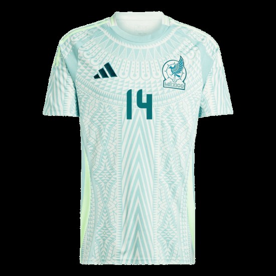 Javier Hernández Chicharito #14 México Camiseta de Visita Copa América 2024 Javier Hernández Chicharito #14 México Camiseta de Visita Copa América 2024