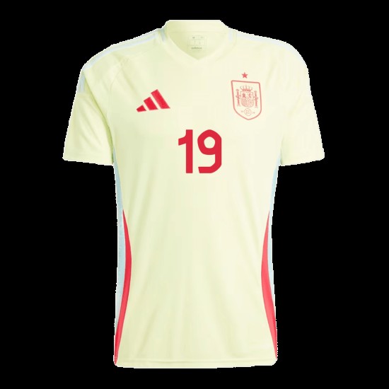 LAMINE YAMAL #19 España Camiseta de Visita EURO 2024 LAMINE YAMAL #19 España Camiseta de Visita EURO 2024