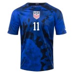 Brenden Aaronson #11 USMNT Camiseta de Visita Mundial 2022 Brenden Aaronson #11 USMNT Camiseta de Visita Mundial 2022