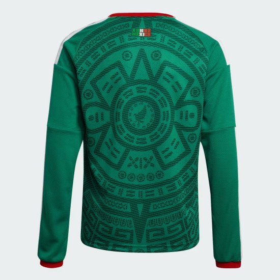 Camiseta de manga larga local de la Copa del Mundo 2026 de México para niño