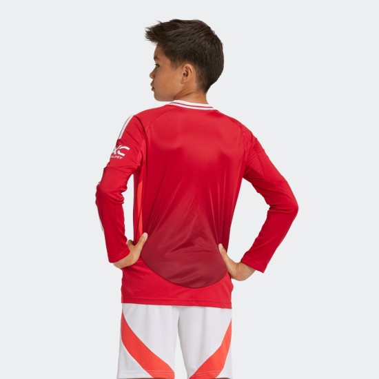 Camiseta auténtica de casa de niño Manchester United 2024/25