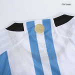 Argentina Camiseta 3 Estrellas Versión Jugador de Local Mundial 2022