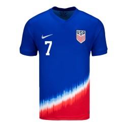 Giovanni Reyna #7 USMNT Camiseta de Visita Copa América 2024 Giovanni Reyna #7 USMNT Camiseta de Visita Copa América 2024
