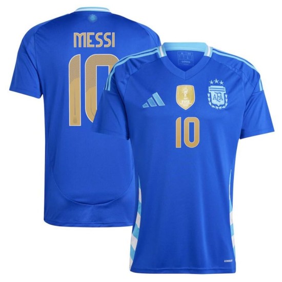 Lionel Messi #10 Argentina Camiseta de Visita Copa América 2024