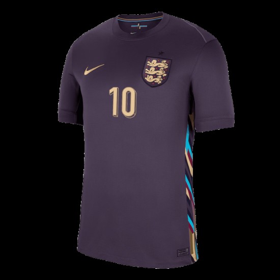 Jude Bellingham #10 Inglaterra Camiseta de Visita EURO 2024 Jude Bellingham #10 Inglaterra Camiseta de Visita EURO 2024