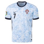 Cristiano Ronaldo #7 Portugal Camiseta Versión Jugador de Visita EURO 2024