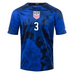 Walker Zimmerman #3 USMNT Camiseta de Visita Mundial 2022 Walker Zimmerman #3 USMNT Camiseta de Visita Mundial 2022