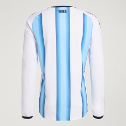 Camiseta oficial de local Argentina 2026 de manga larga para niño Camiseta oficial de local Argentina 2026 de manga larga para niño