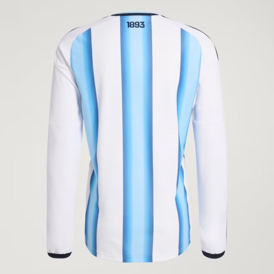 Camiseta oficial de local Argentina 2026 de manga larga para hombre