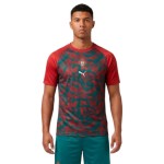 Camiseta de Entrenamiento Prepartido de la Copa Mundial 2026 de Portugal Tercera Equipación Roja para Mujer