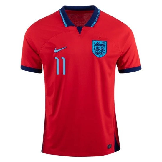 Bukayo Saka #11 Inglaterra Camiseta de Visita Mundial 2022 Bukayo Saka #11 Inglaterra Camiseta de Visita Mundial 2022