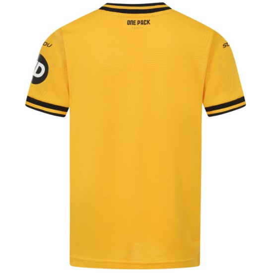 Camiseta de casa de niño Wolverhampton Wanderers 2024/25 Camiseta de casa de niño Wolverhampton Wanderers 2024/25