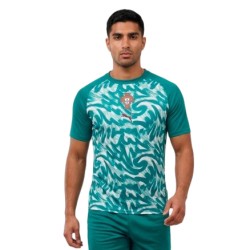 Camiseta de Entrenamiento Prepartido de la Copa Mundial 2026 de Portugal Tercera Equipación Verde para Niño