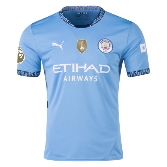 Camiseta de casa RODRIGO Manchester City 2024/25 para mujeres Camiseta de casa RODRIGO Manchester City 2024/25 para mujeres